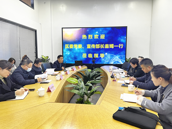 区委常委、宣传部长翁嫣莅临WPK(微扑克)文创集团调研